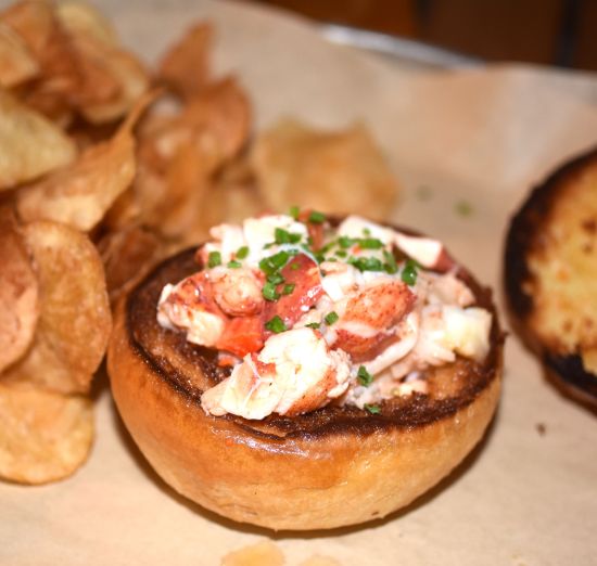 Lobster roll opened