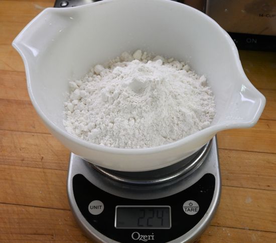 weigh flour